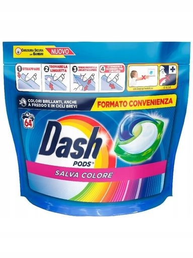 Levně Kapsle na praní Lavatrice Ecodosi Colore 44ks Dash