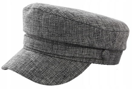 

Kaszkiet Damski Jesienny Szary Melanż Beret Czapka