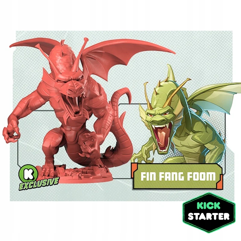 Marvel United gra Fin Fang Foom Exclusive Kickstarter Rozszerzenie Dodatek