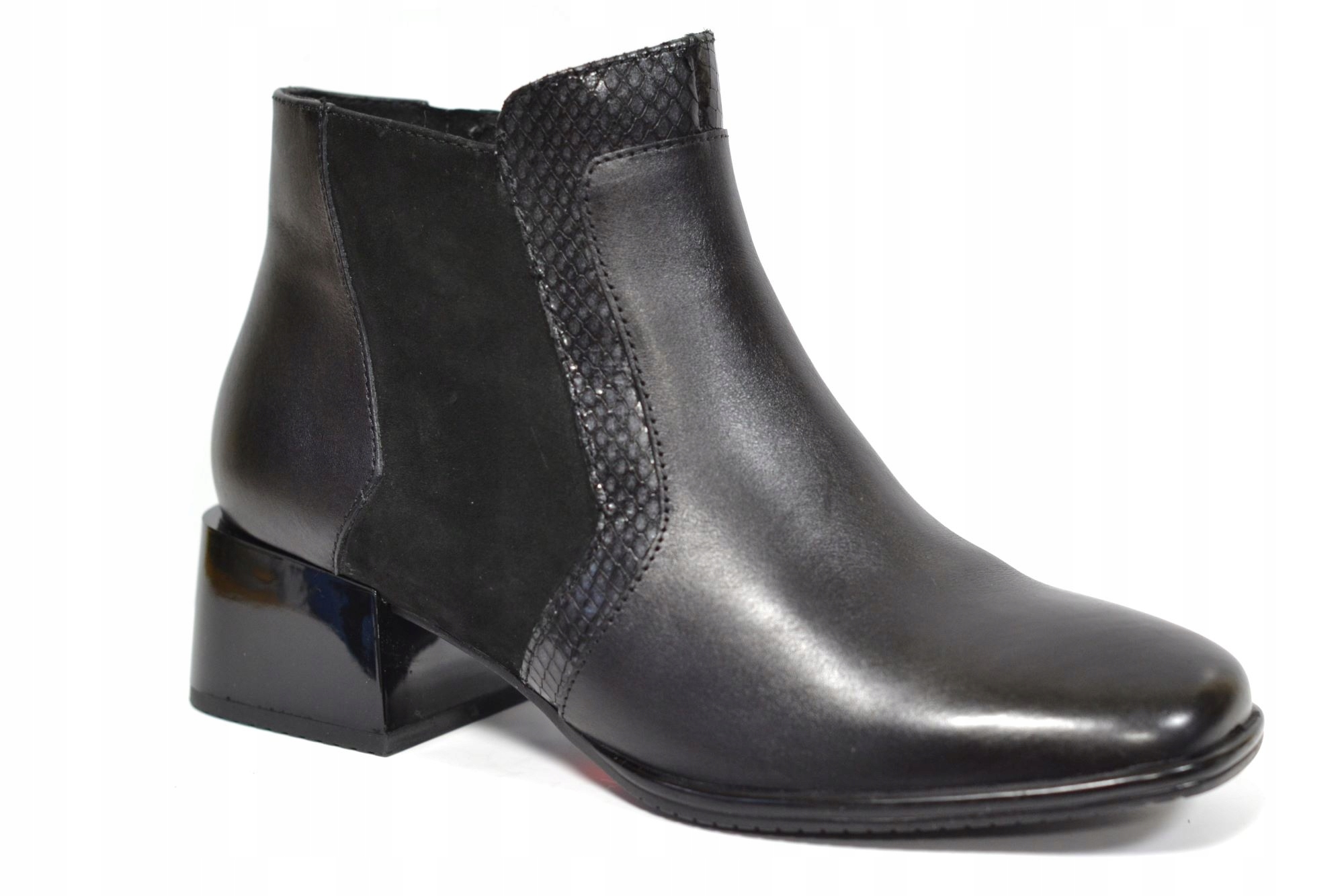 Caprice 25339-41 Kotníkové Boty Černé Black Comb VEL.38