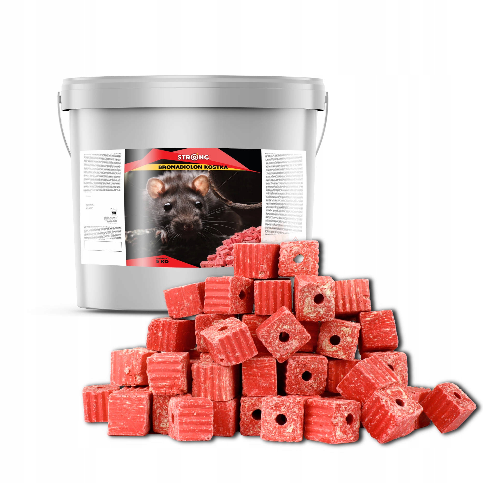 

Strong Skuteczna Trutka Kostka Na Szczury 5 Kg