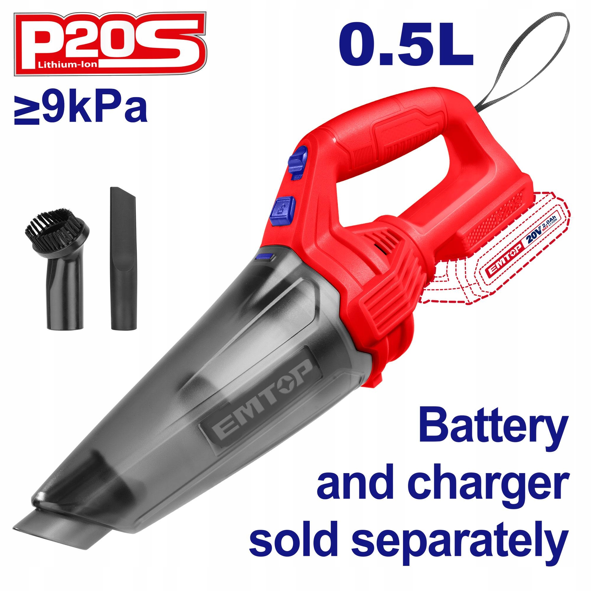 Vysavač 20 V P20S ELVC201261 Solo Emtop