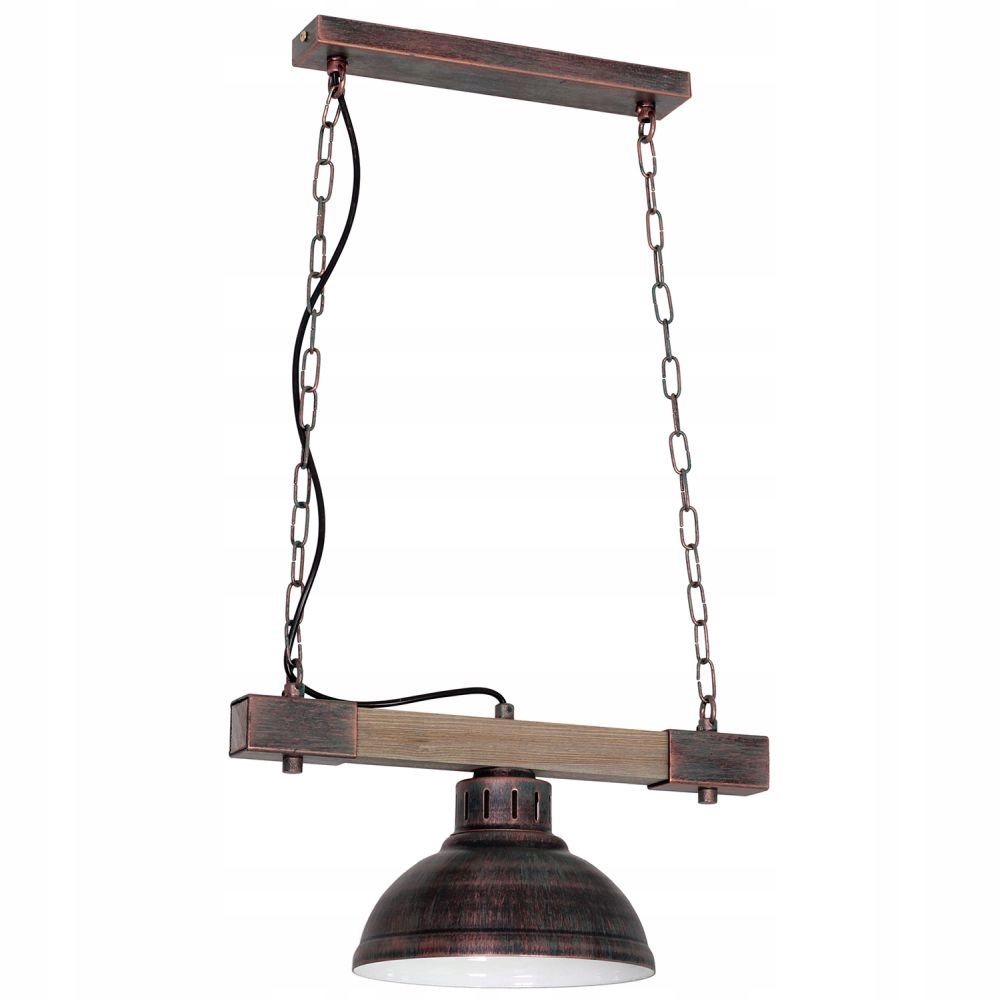 Závesná lampa na drevenom nosníku Hakon 9056 Luminex