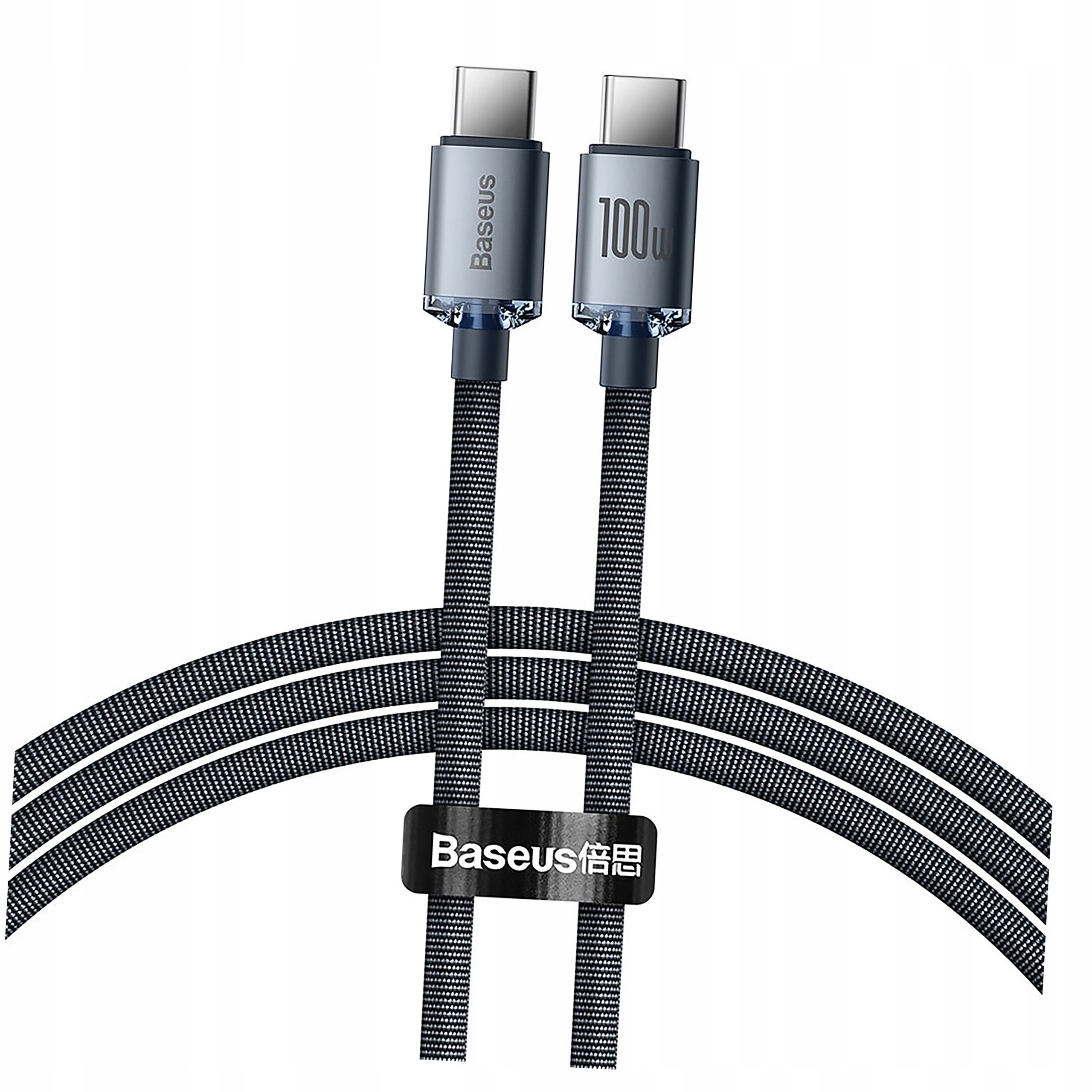 Kabel Baseus Usb-c Usb-c Pd 100W 5A 480Mb/s 1,2m czarny