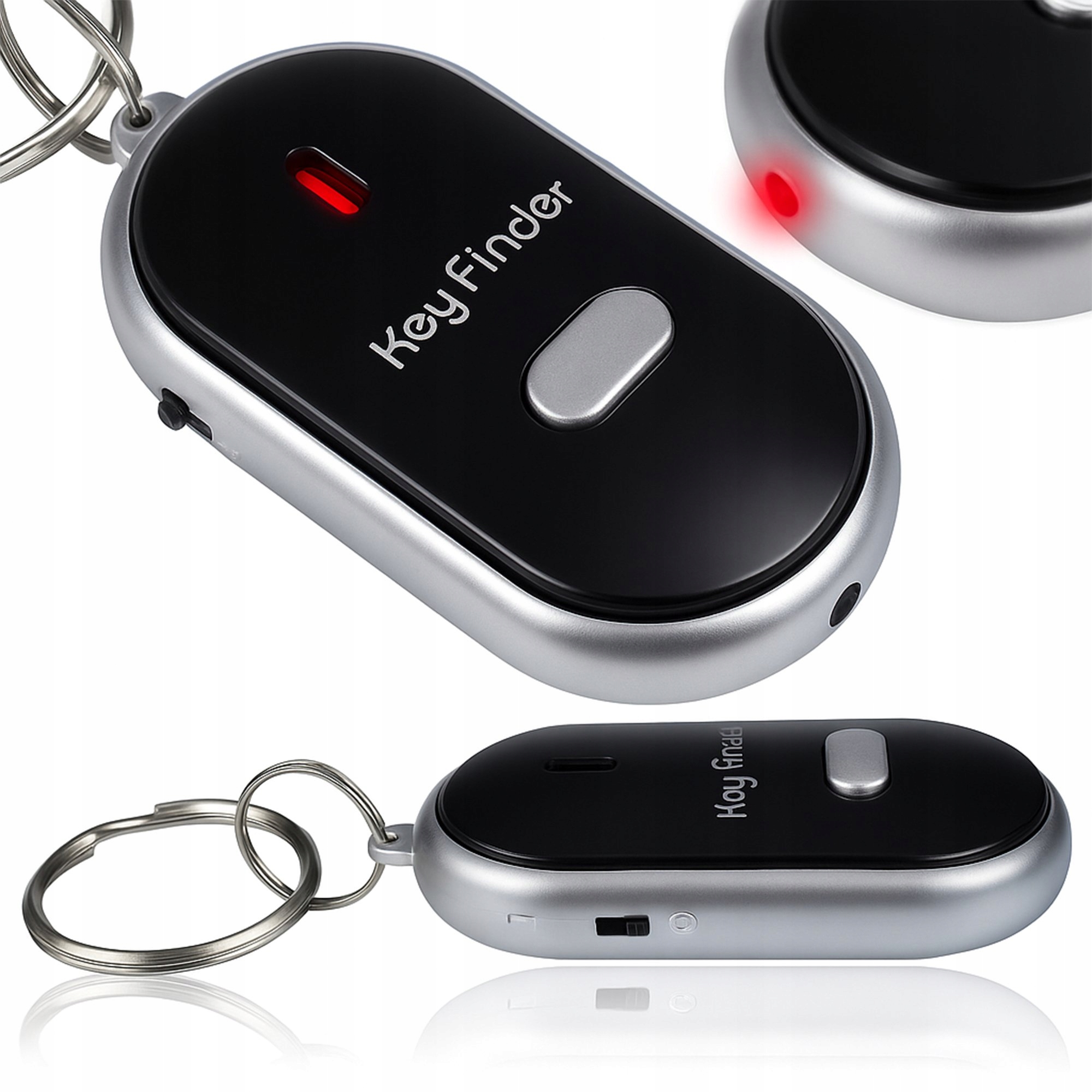 Lokalizator Kluczy Brelok Led Reaguje Na Gwizd Dźwięki Keyfinder Breloczek