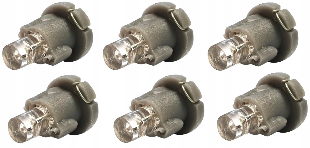 Żarówka T4 R4 12V Led Dioda Zegary Licznik Nawiew 6x