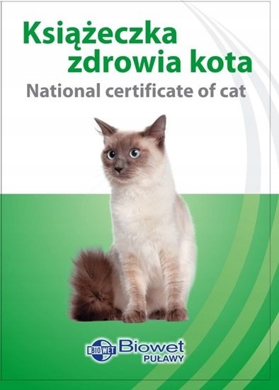 

Książeczka zdrowia kota Biowet Puławy