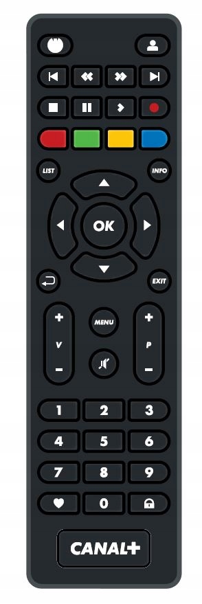 Dálkový Ovladač Canal+ Platforma pro dekodér Tvbox+ model DSB4300 nový originální