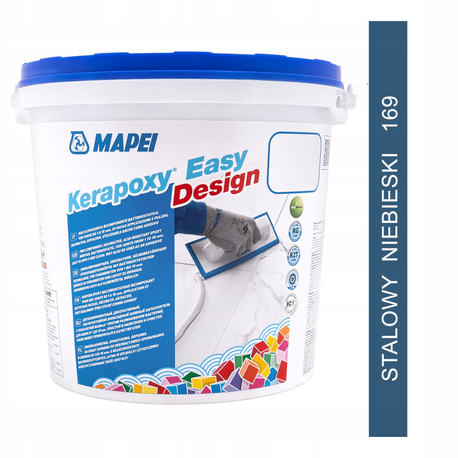 Epoxidová škárovacia hmota Mapei Kerapoxy Easy Design 3kg farba 169 oceľová modrá