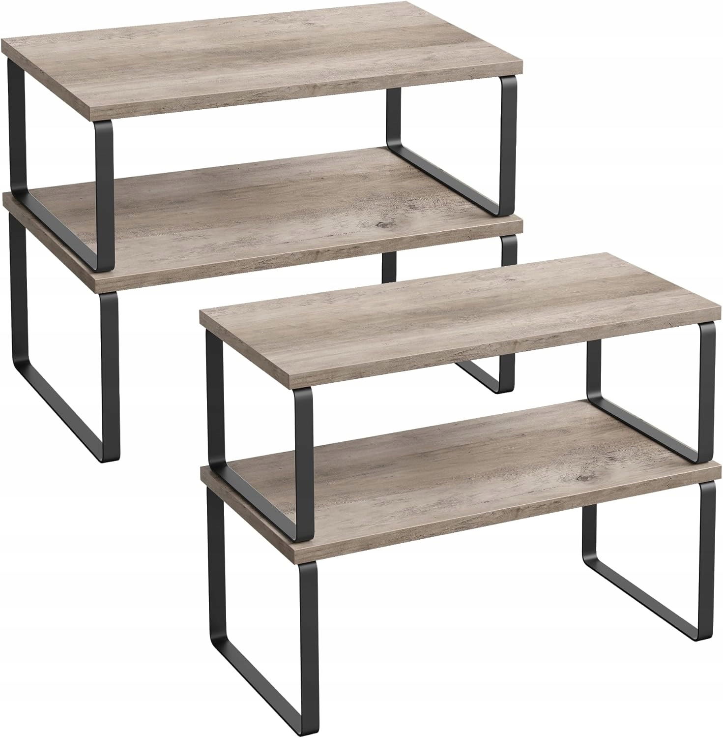 Kuchyňské Police Organizér Komplet 4 Styl Loft Rustikální 40 cm