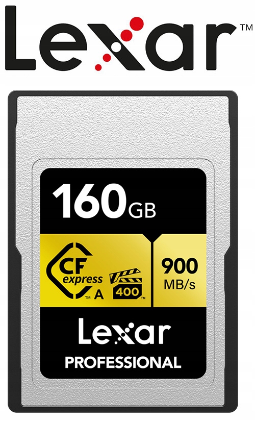 Karta Lexar CFexpress Pro Gold 160GB Type A Pojemność karty 160 GB