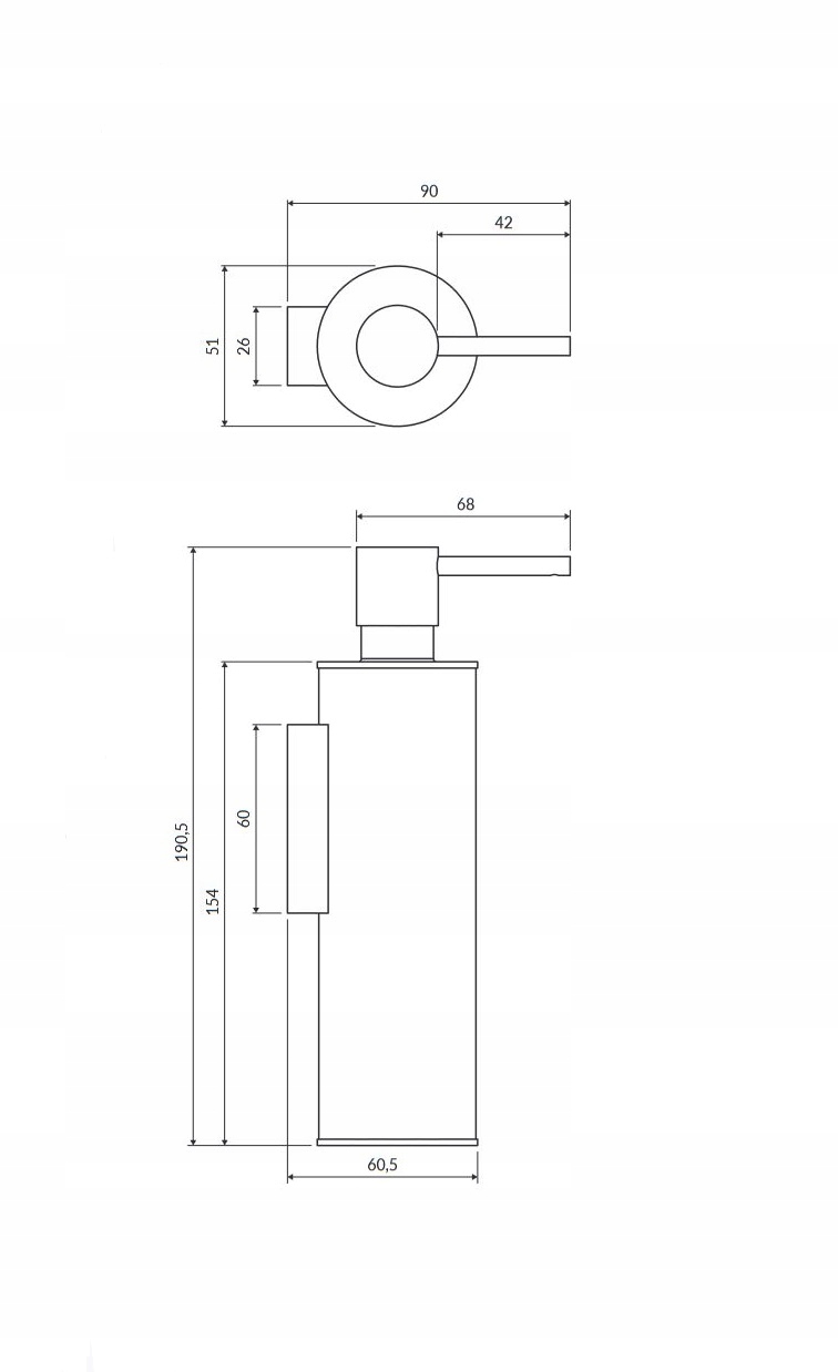 OMNIRES dozownik mydła wiszący złoto szczotkowwne EAN (GTIN) 5902539856828