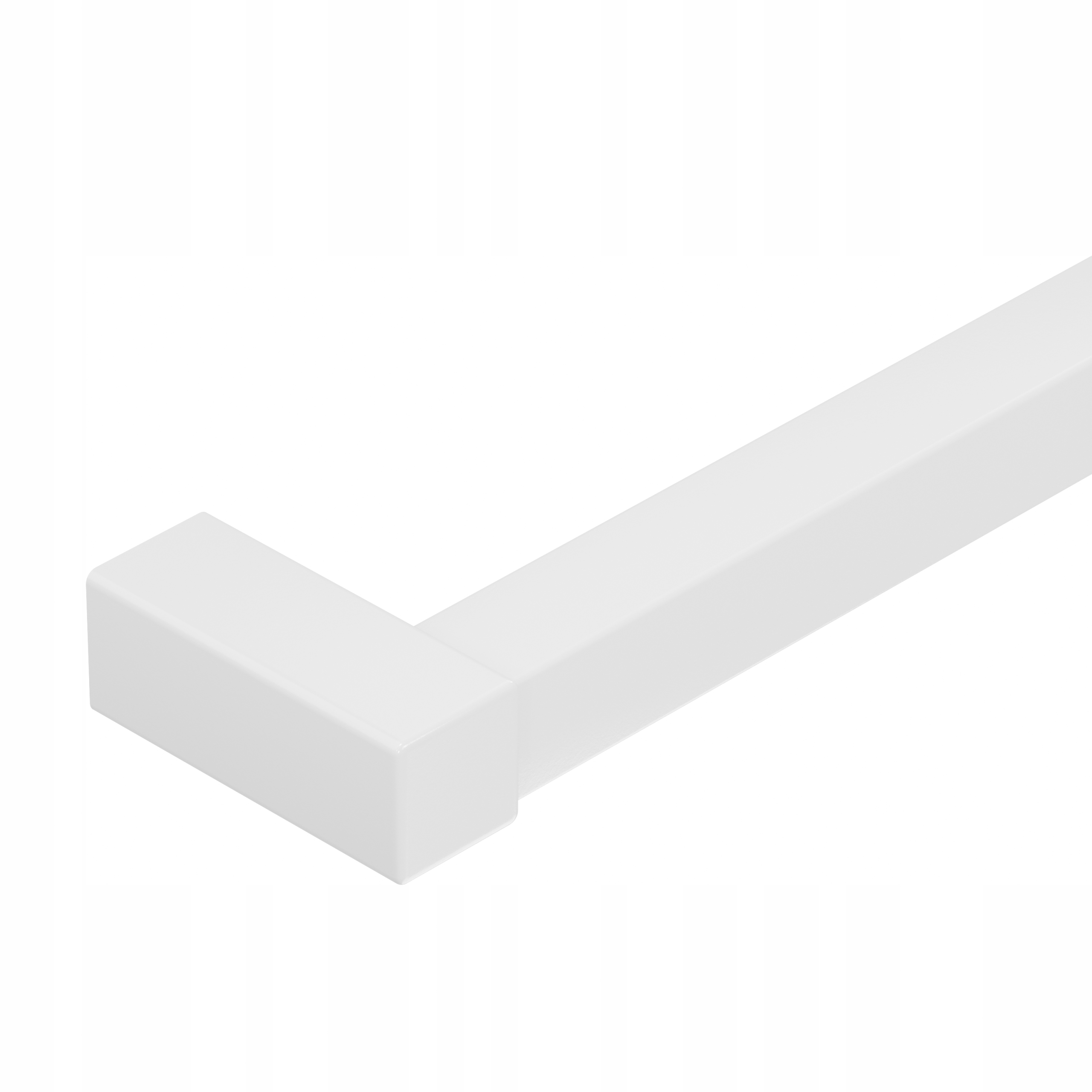 Schodišťové zábradlí nástěnný držák zábradlí 25x25 mm bílý 250 cm Faro