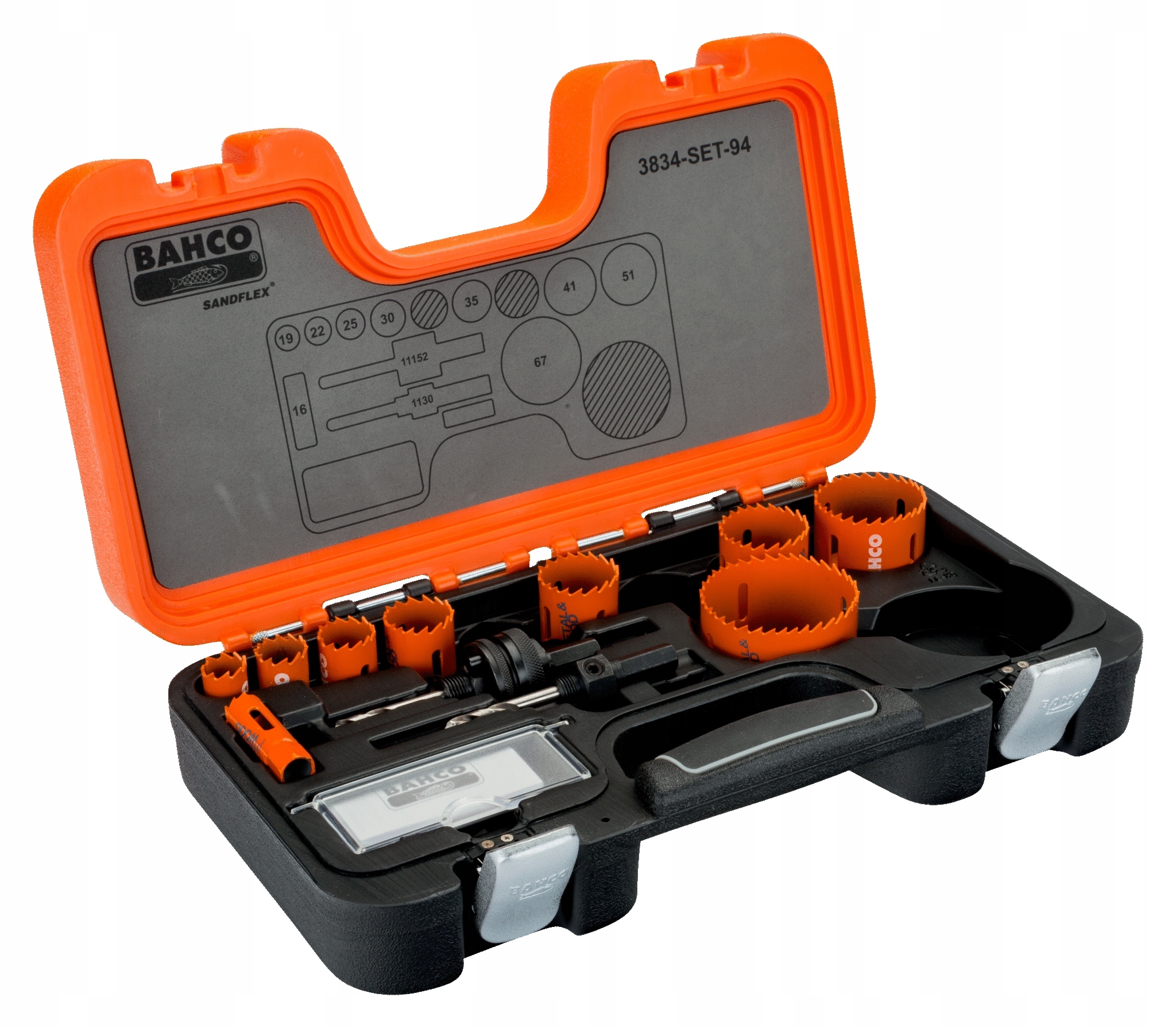 BAHCO 3834-SET-94 ZESTAW OTWORNIC SANDFLEX Marka Bahco
