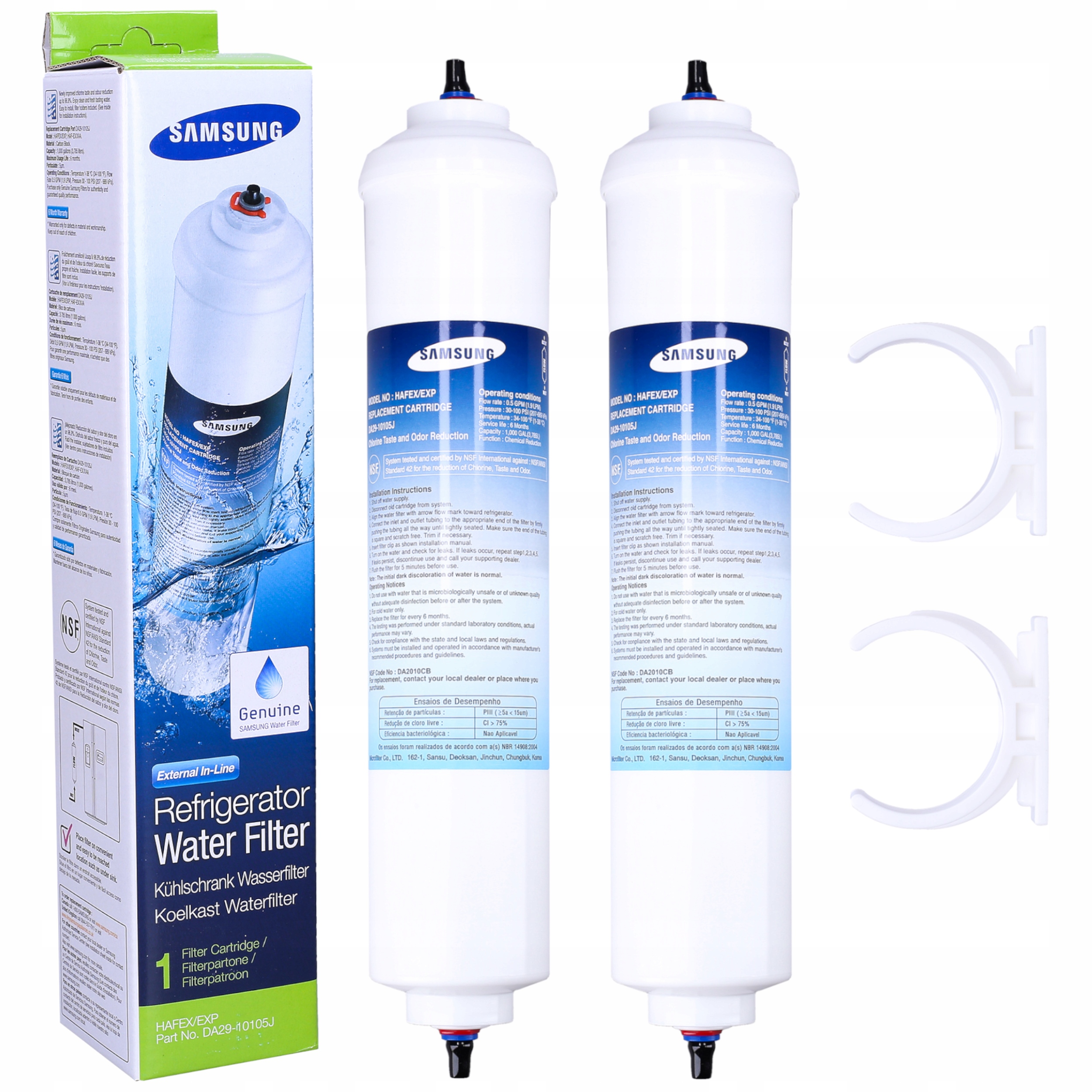 

2X Filtr Wody do lodówki Samsung DA29-10105J oryg