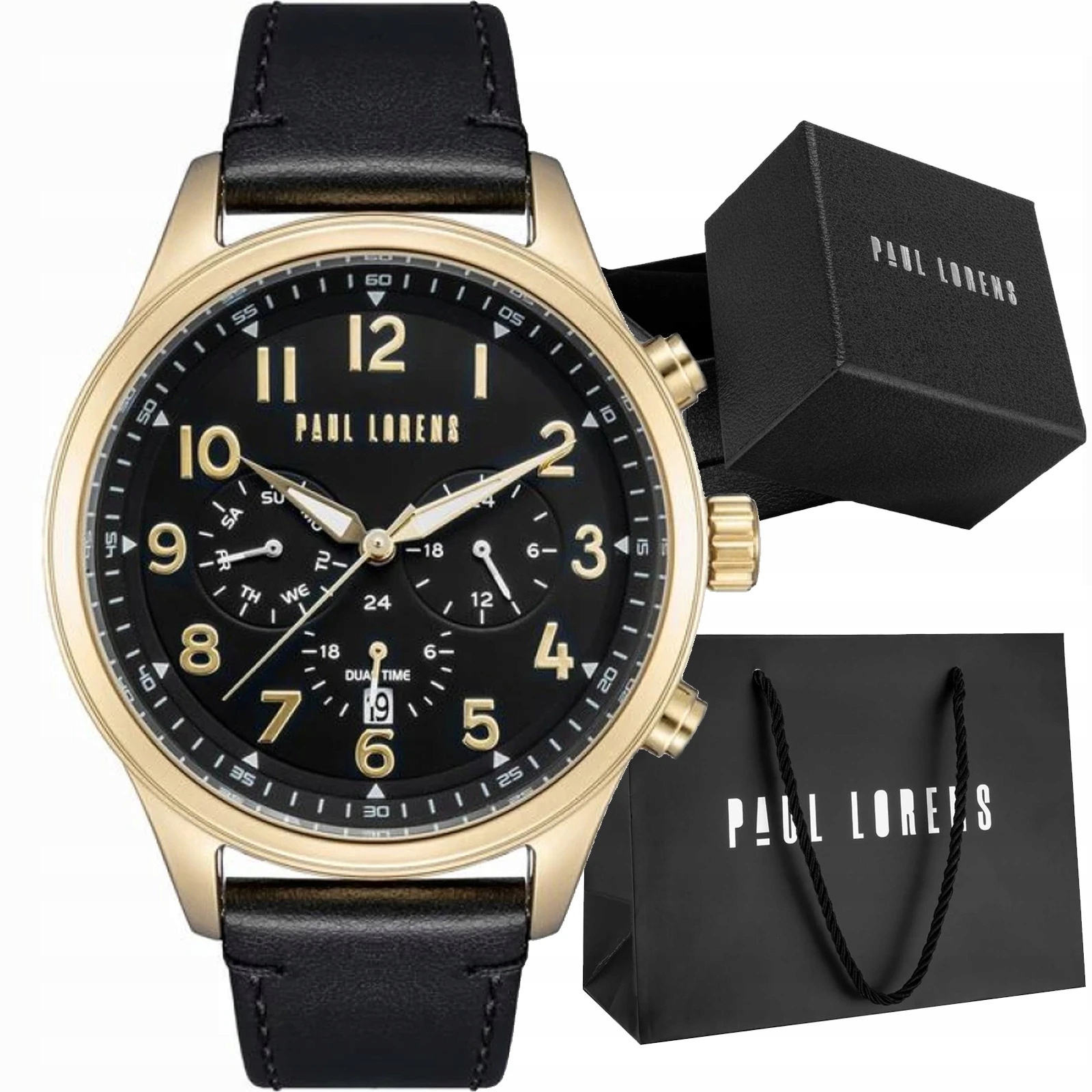 Pánské hodinky Paul Lorens PL20011A-1A2 Denní Čas Datumovka
