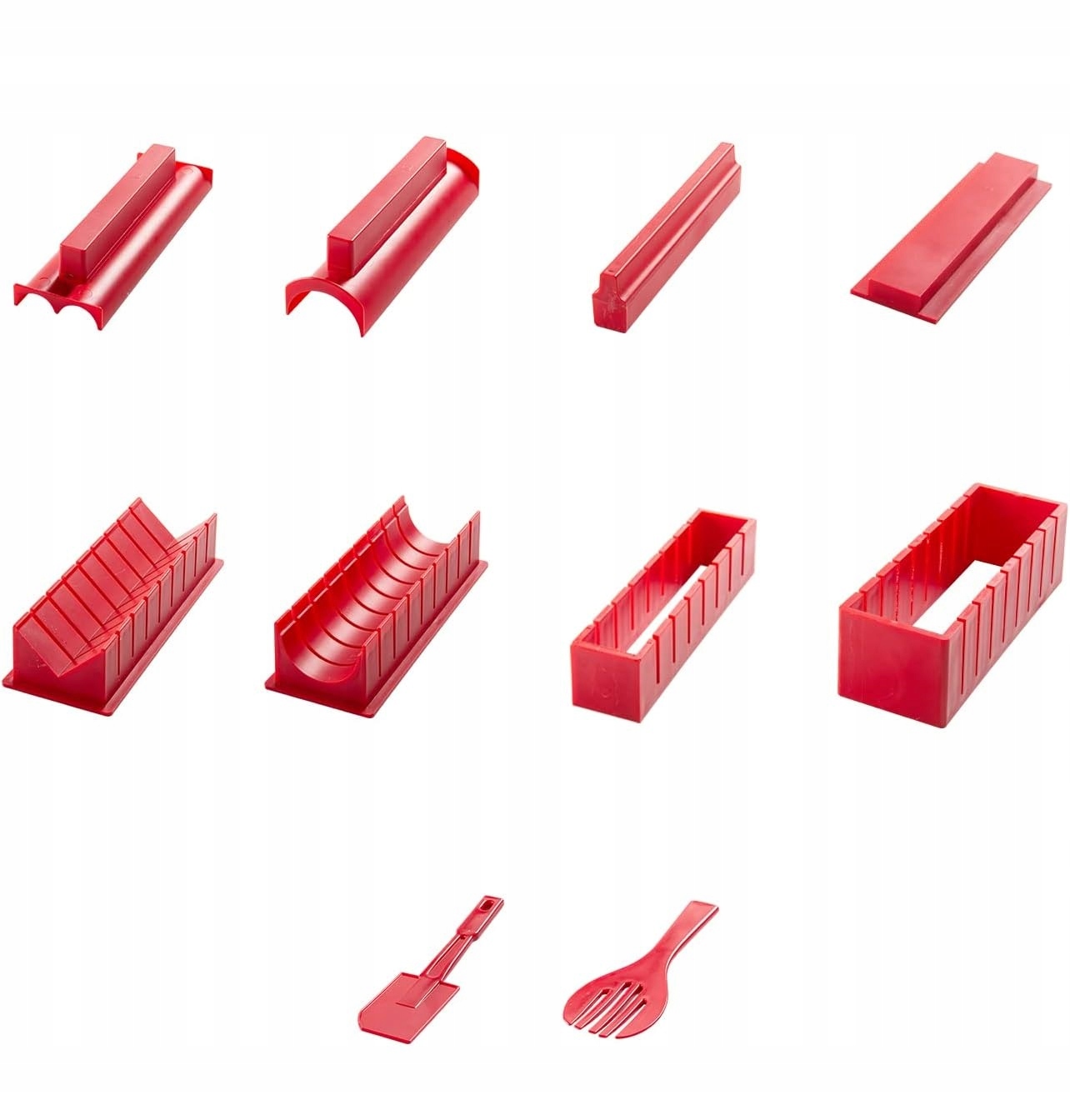 Sada Na Výrobu Sushi Strojek Červený Servírovací Přístroj Na Sušení 10