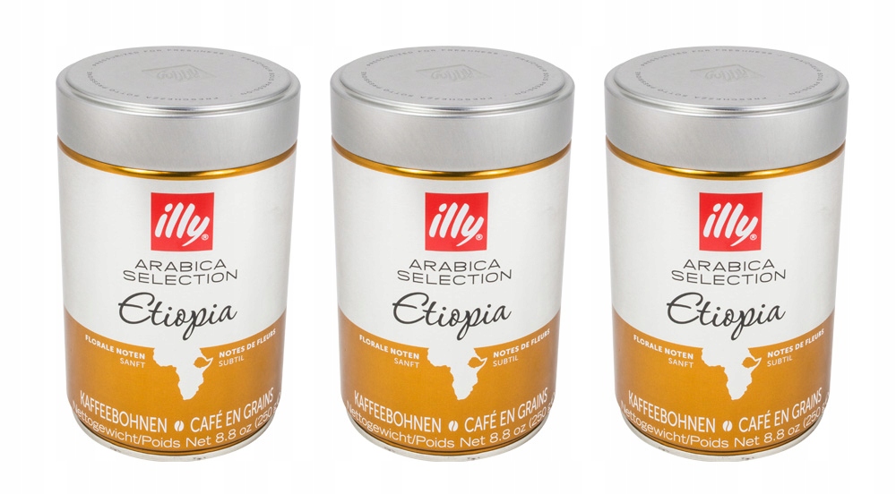 Kawa ziarnista Illy Etiopia Monoarabica arabica puszka 250g (3 szt.)