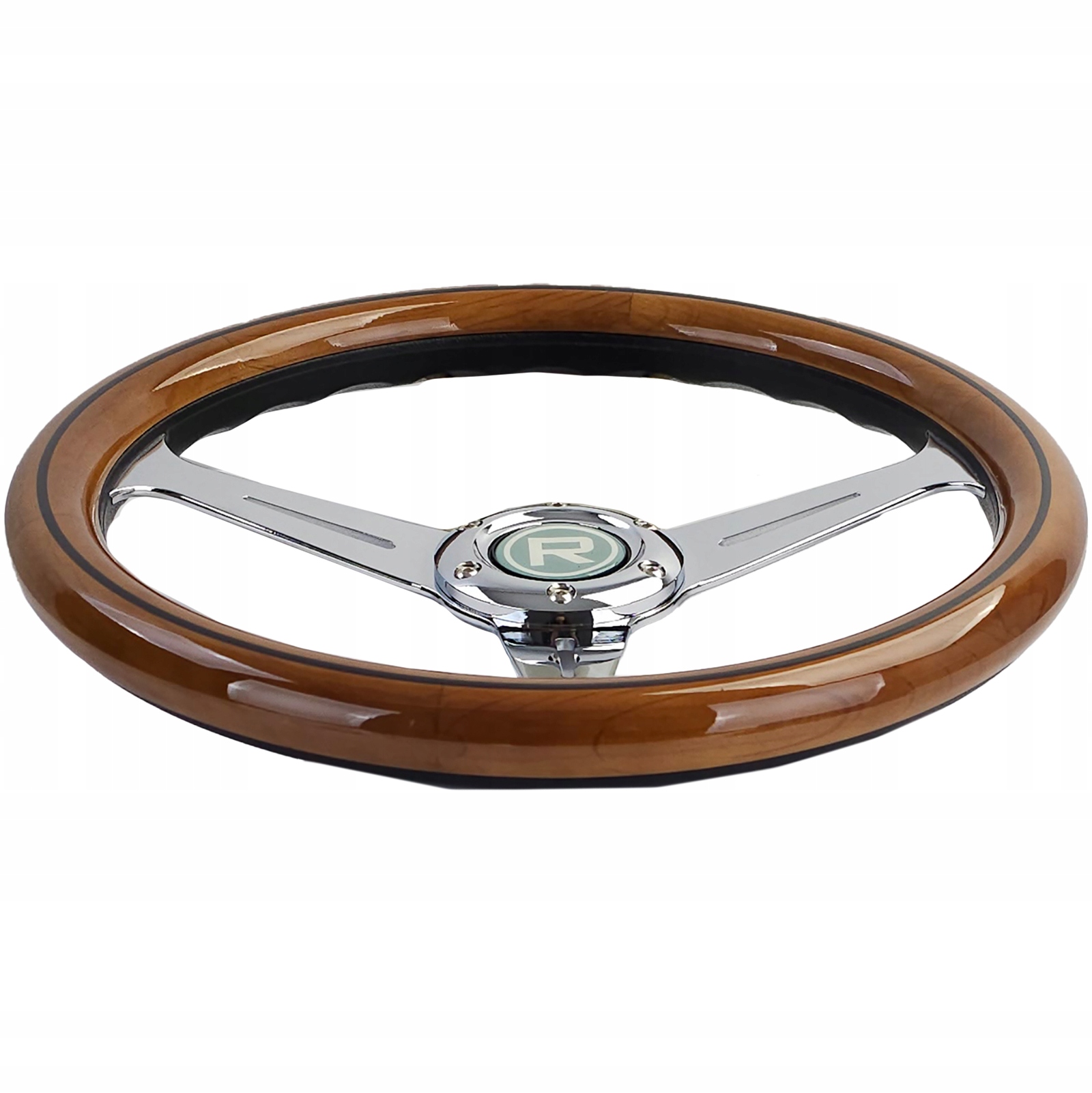 KIEROWNICA SPORTOWA DREWNIANA 350mm VINTAGE Stan opakowania oryginalne