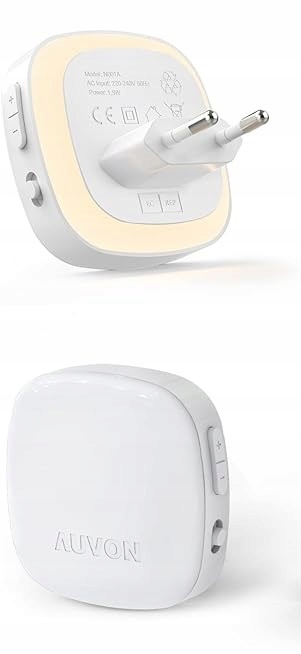 Lampka nocna kontaktowa Auvon biała 2 sztuki Marka Auvon