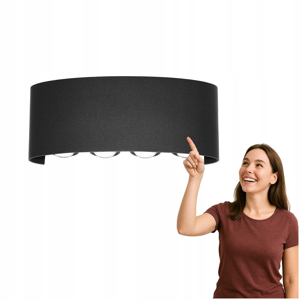 Led nástěnná lampa 8W Ortelo OWL-451-4-BL Italux