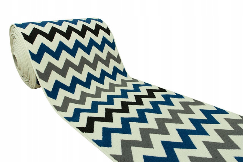 

szer. 100 cm Szaro Niebieski Chodnik Na Korytarz