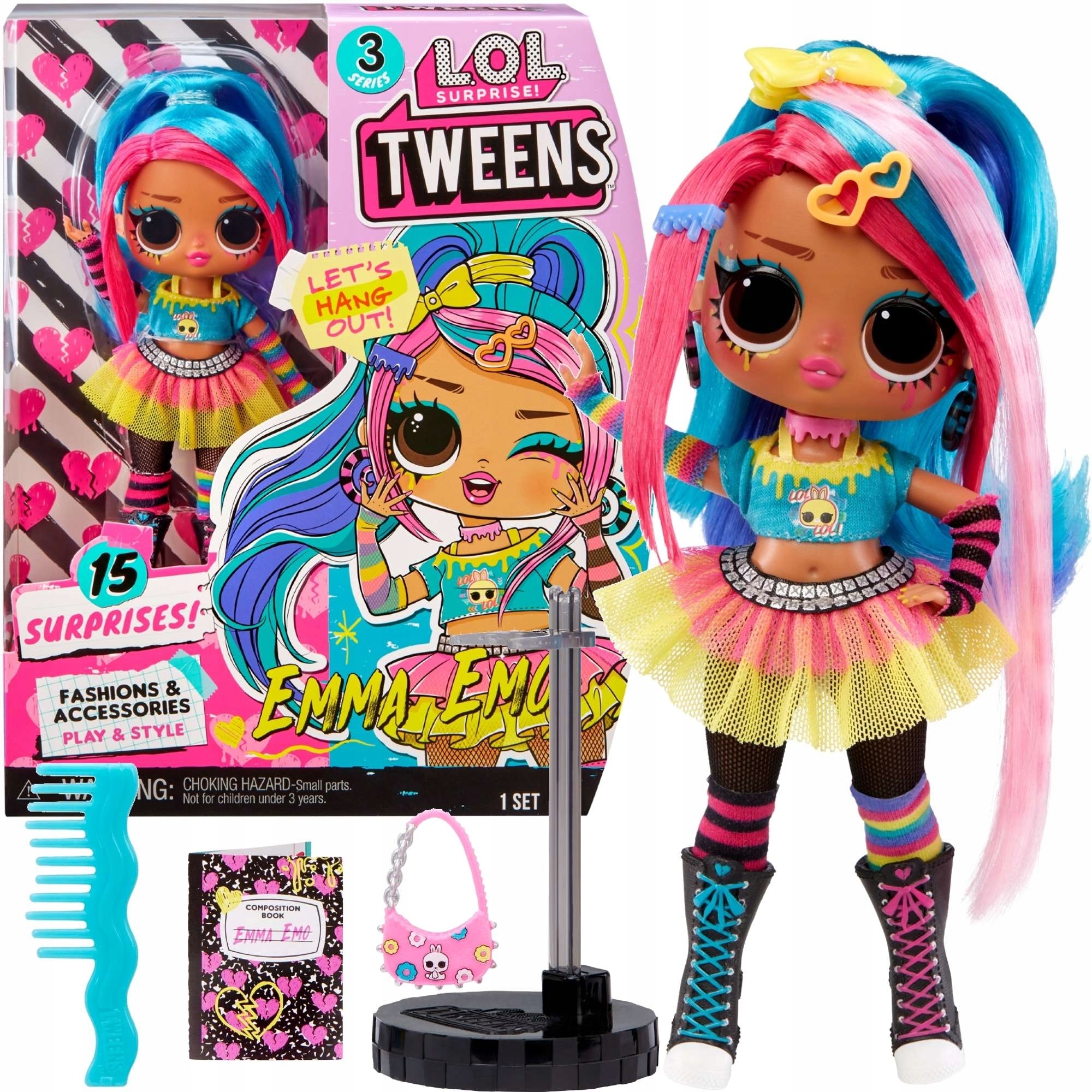 

Lol Surprise! Tweens Lalka Emma Emo Suprise Zestaw