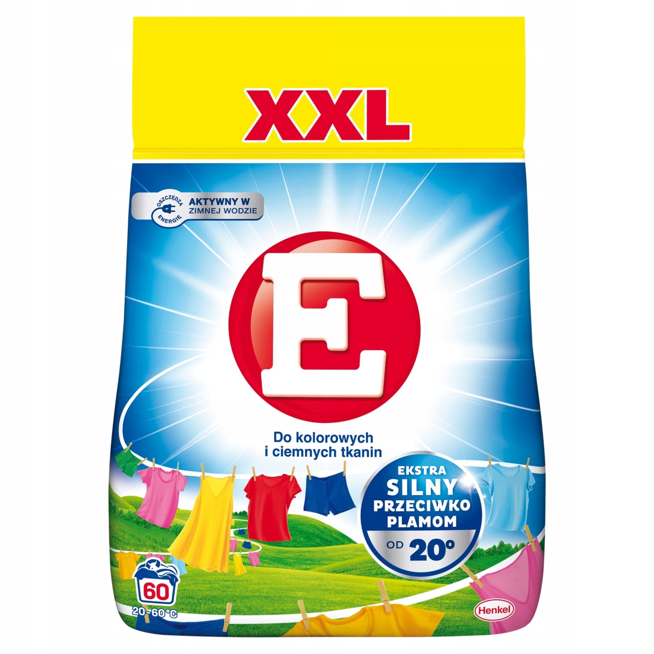 Levně Prášek na praní E 3.3 kg 100 praní pro barevné a tmavé tkaniny