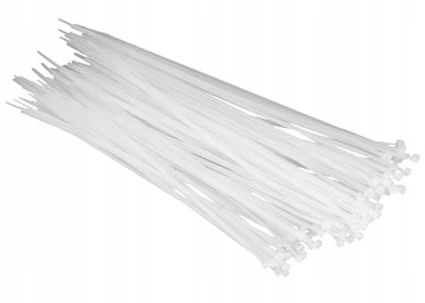 

Opaski zaciskowe kablowe 300 białe Zestaw