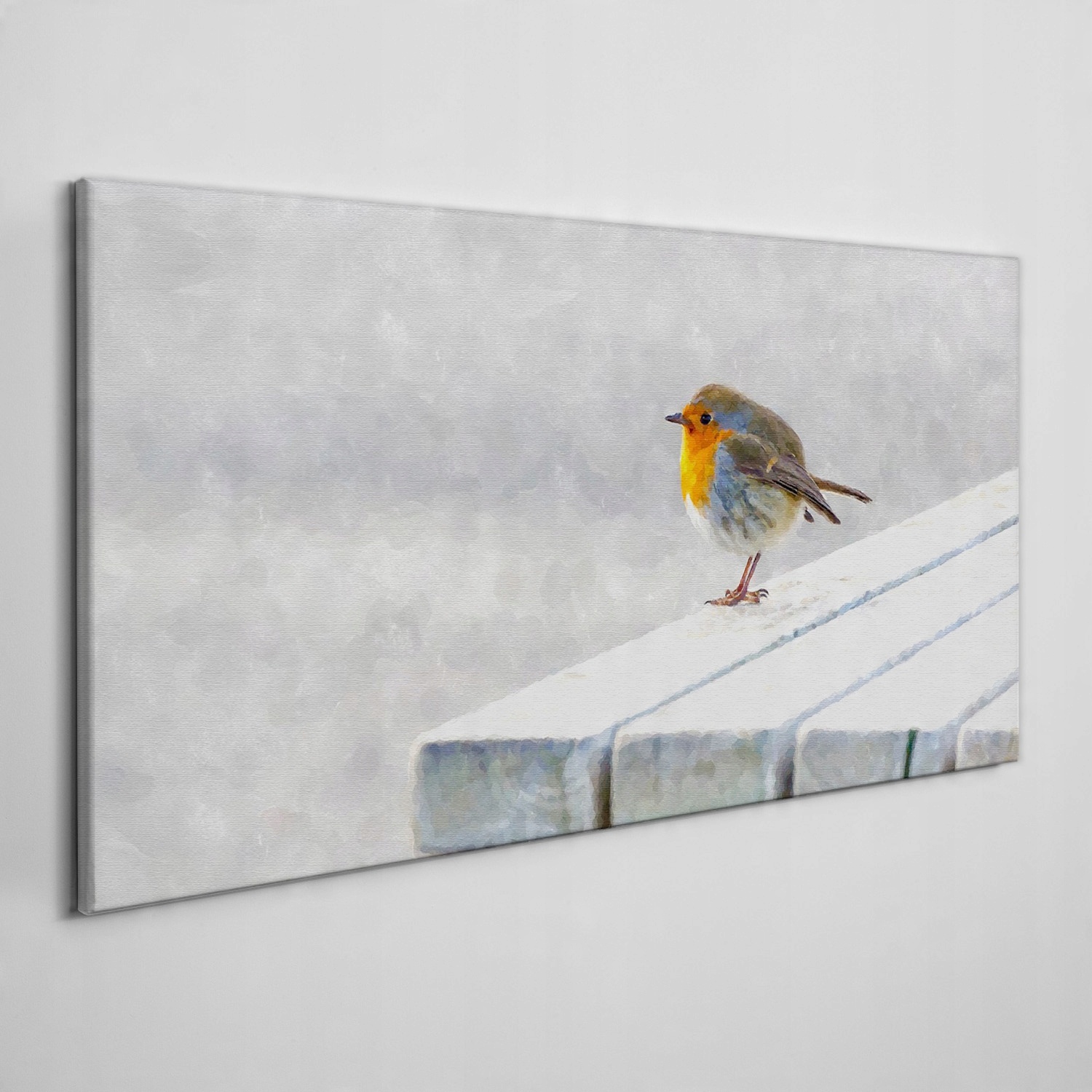 

Obraz na ramie płótno Zwierzę ptak śnieg 120x60 cm