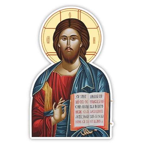 Náboženská nálepka Kristus Pantokrator Set