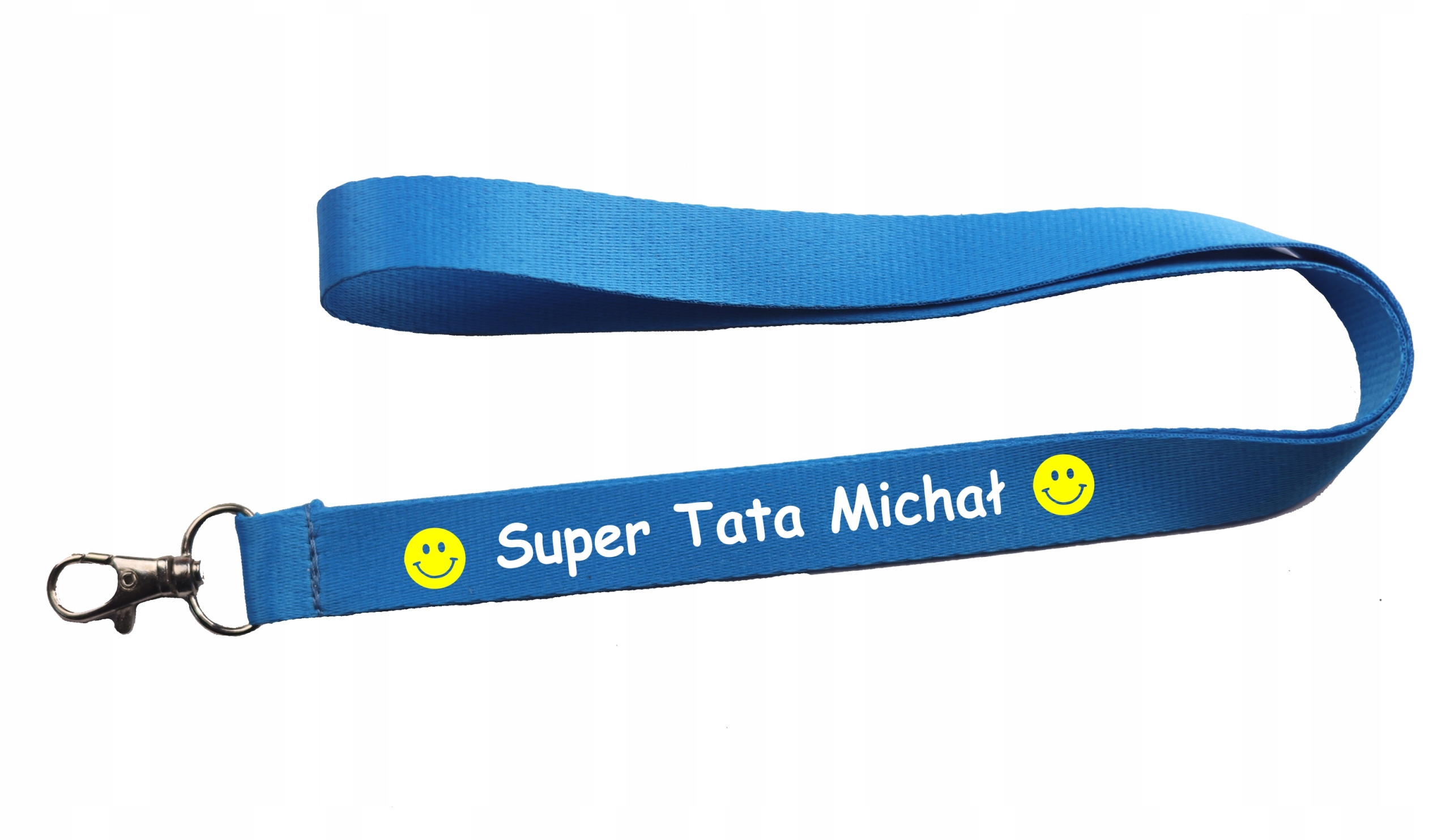 Smycz Na Klucze Dla Taty Prezent Na Dzień Ojca Super Tata Z imieniem Imię