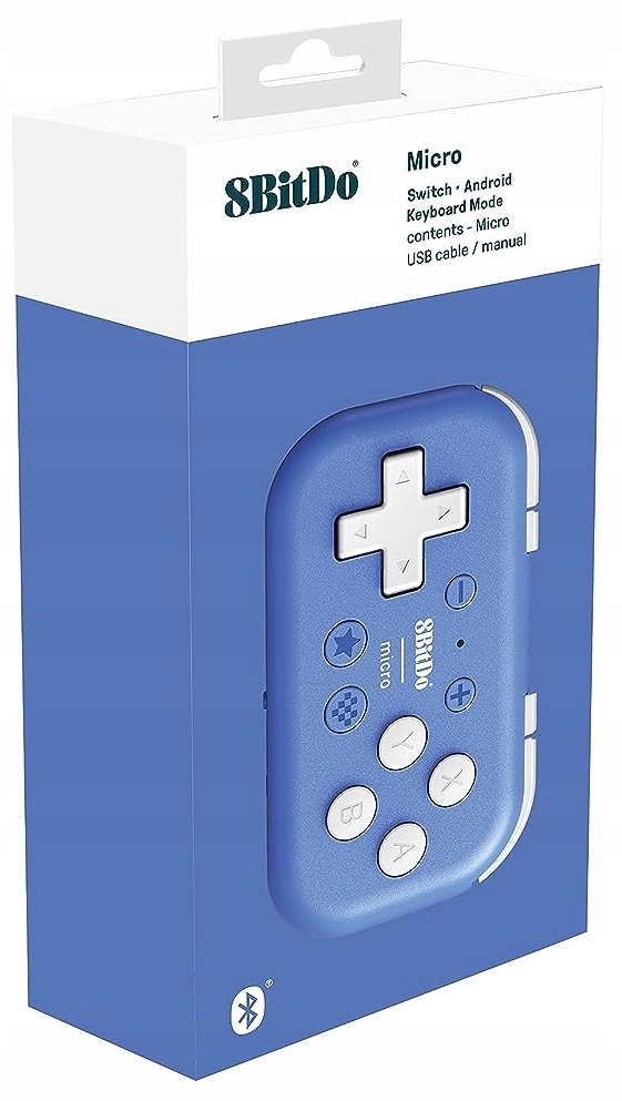 8Bitdo Micro Blue miniaturowy pad bluetooth Switch Android RPi