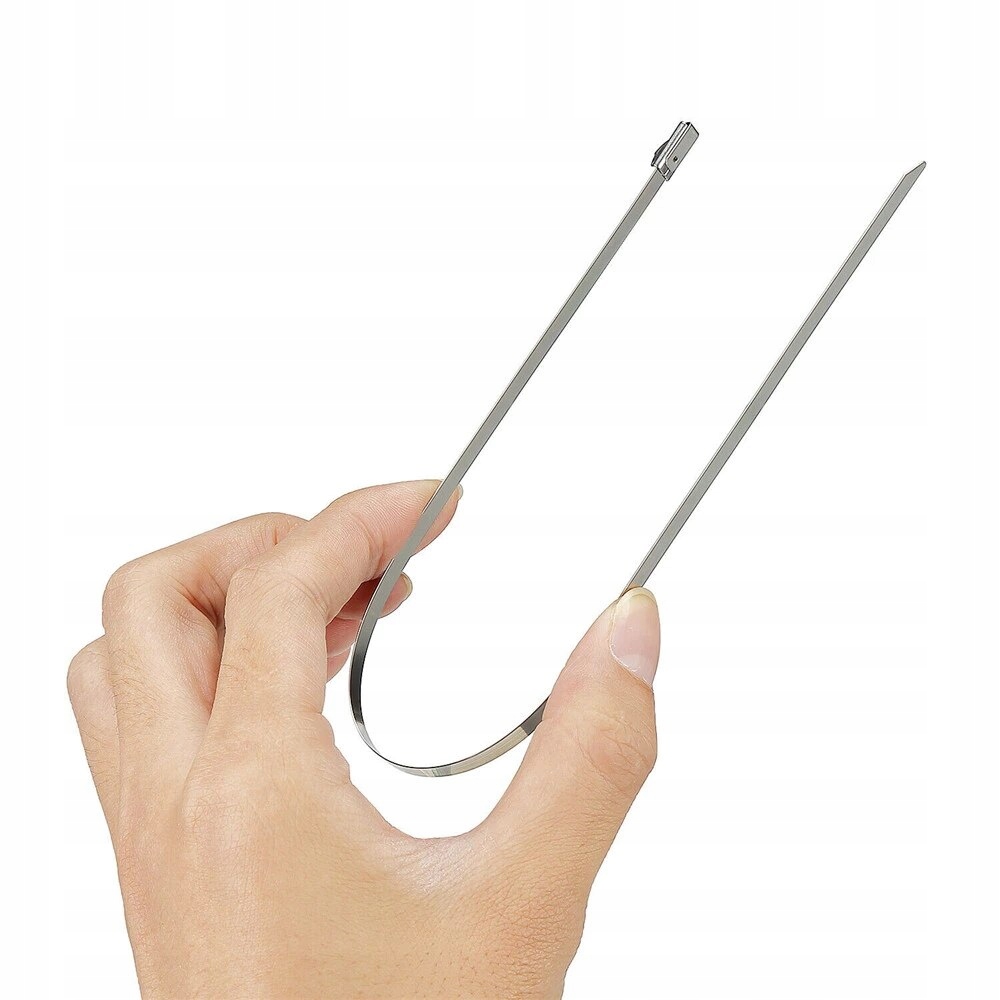 OPASKI ZACISKOWE STALOWE METALOWE trytki 4,6x200 100szt OPASKA TRYTKA STAL Marka inna