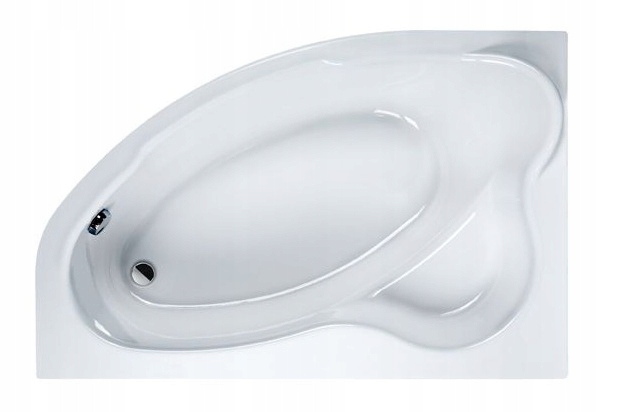 Malá polská rohová vana 1400x1000 mm do rohu na rámu, polská, 15 let