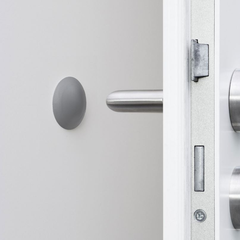 ODBOJNIK STOPER DRZWI NA ŚCIANĘ SAMOPRZYLEPNY 40mm Materiał tworzywo sztuczne