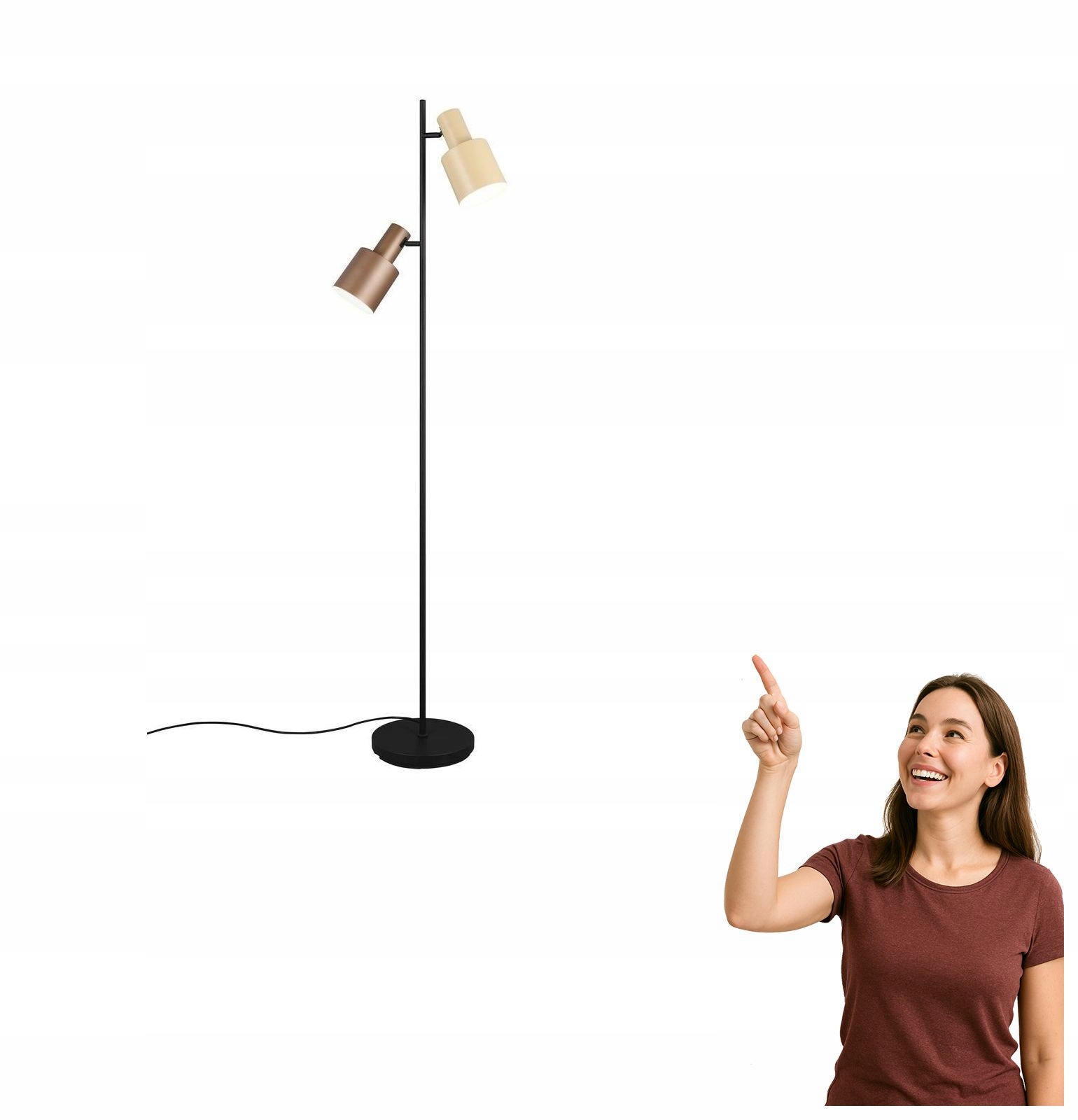 Podlahová lampa Elior Trio