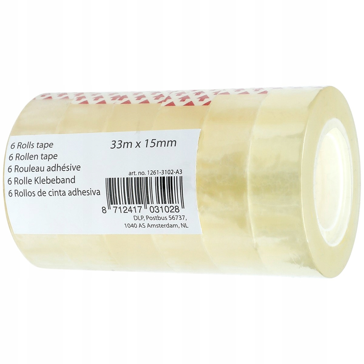 

Taśma klejąca przezroczysta biurowa 6 rolek 33x15