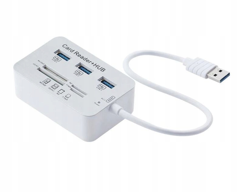 

Rozdzielacz Hub Czytnik kart 3x Usb 3.0 Sd MicroSD