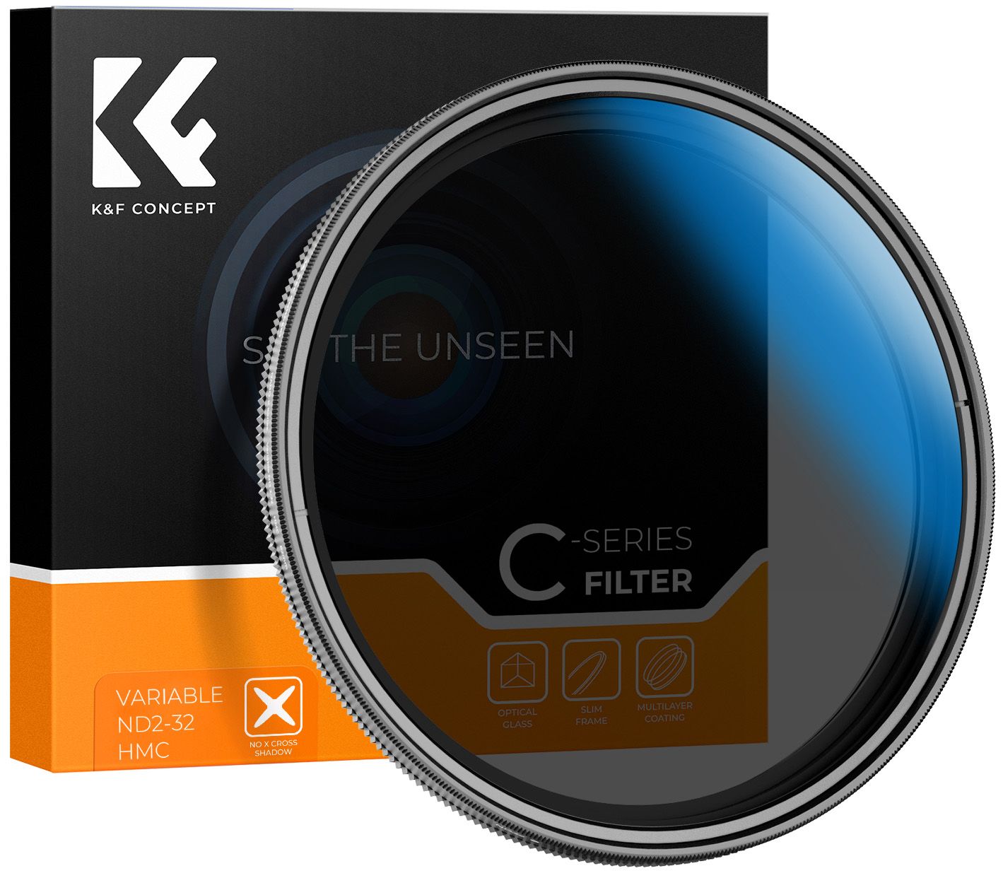 Filtr Nd szary 55mm ND2-ND32 Regulowany ND2-32 Fader MC K&f Concept