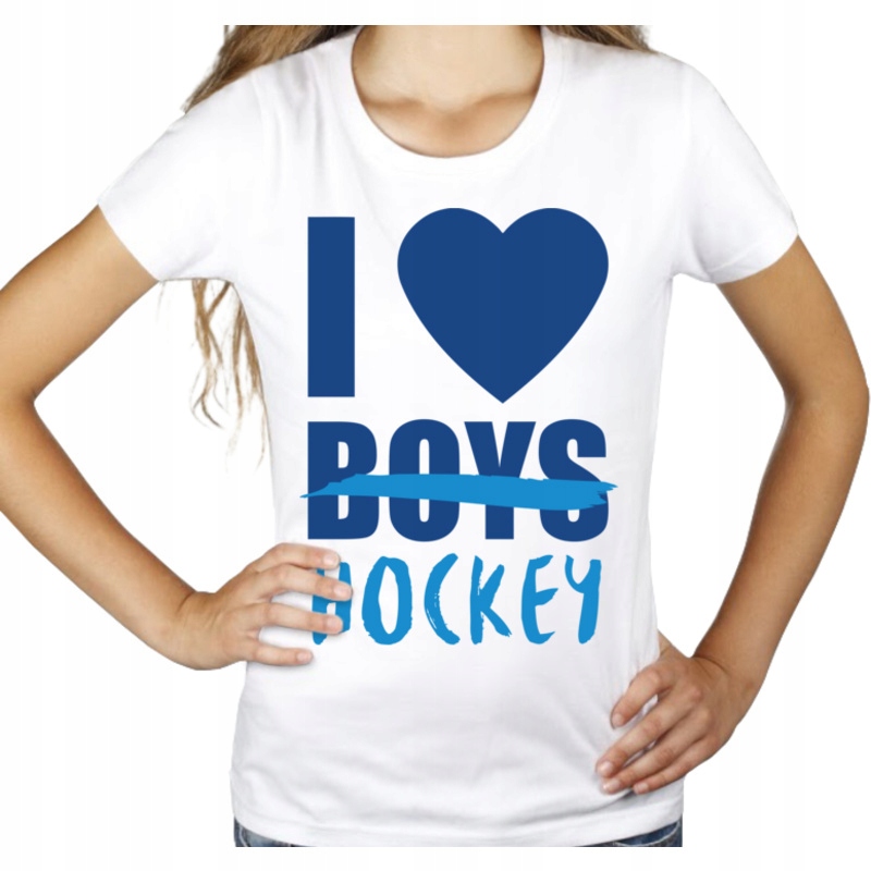 

I love hockey kocham hokej koszulka prezent