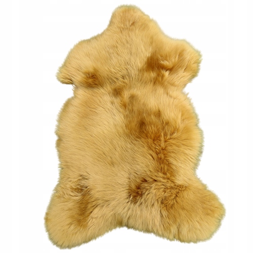 Ovčí kůže Hořčicová barva Přírodní koberec