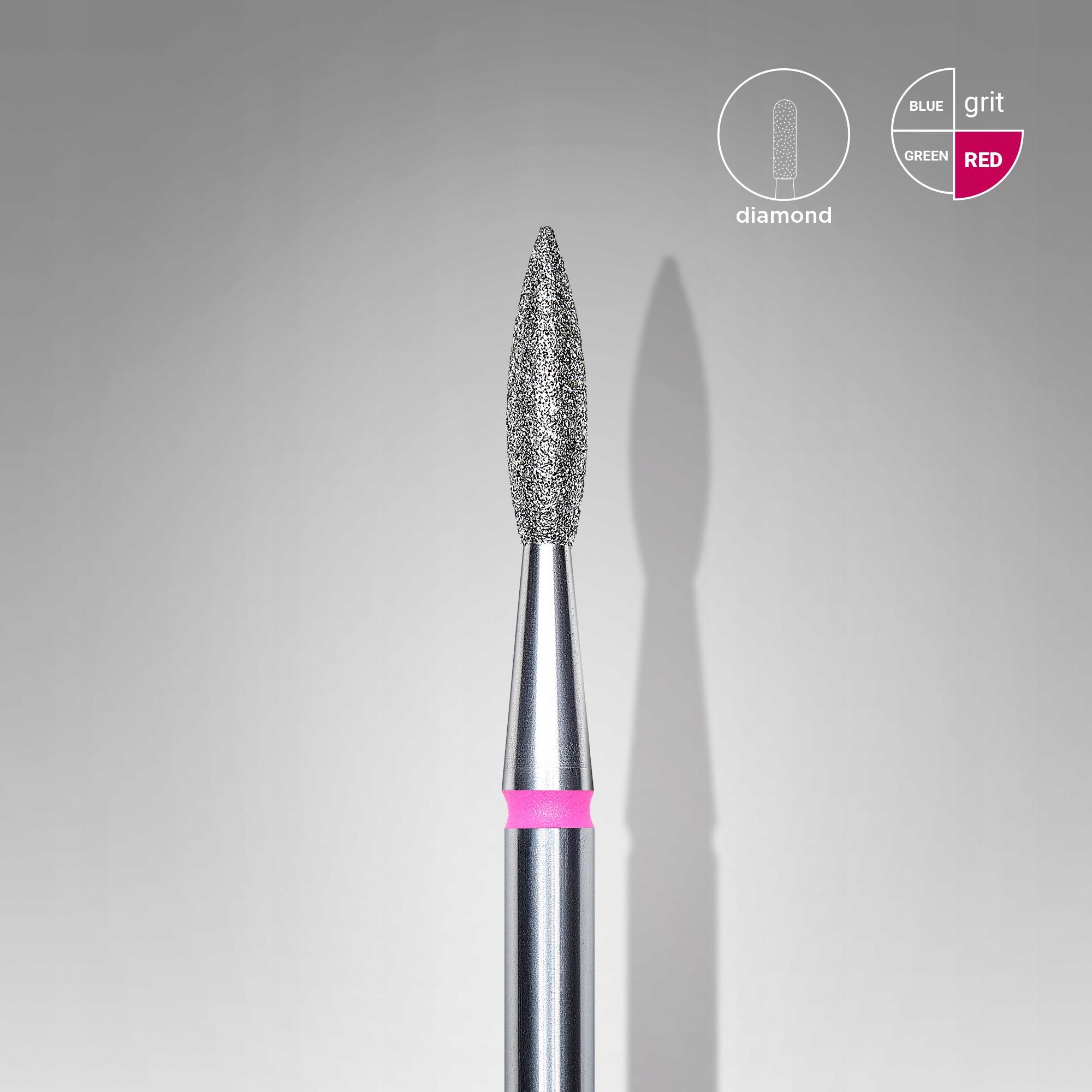 Staleks FREZ DIAMENTOWY łezka płomień do paznokci Stan opakowania oryginalne