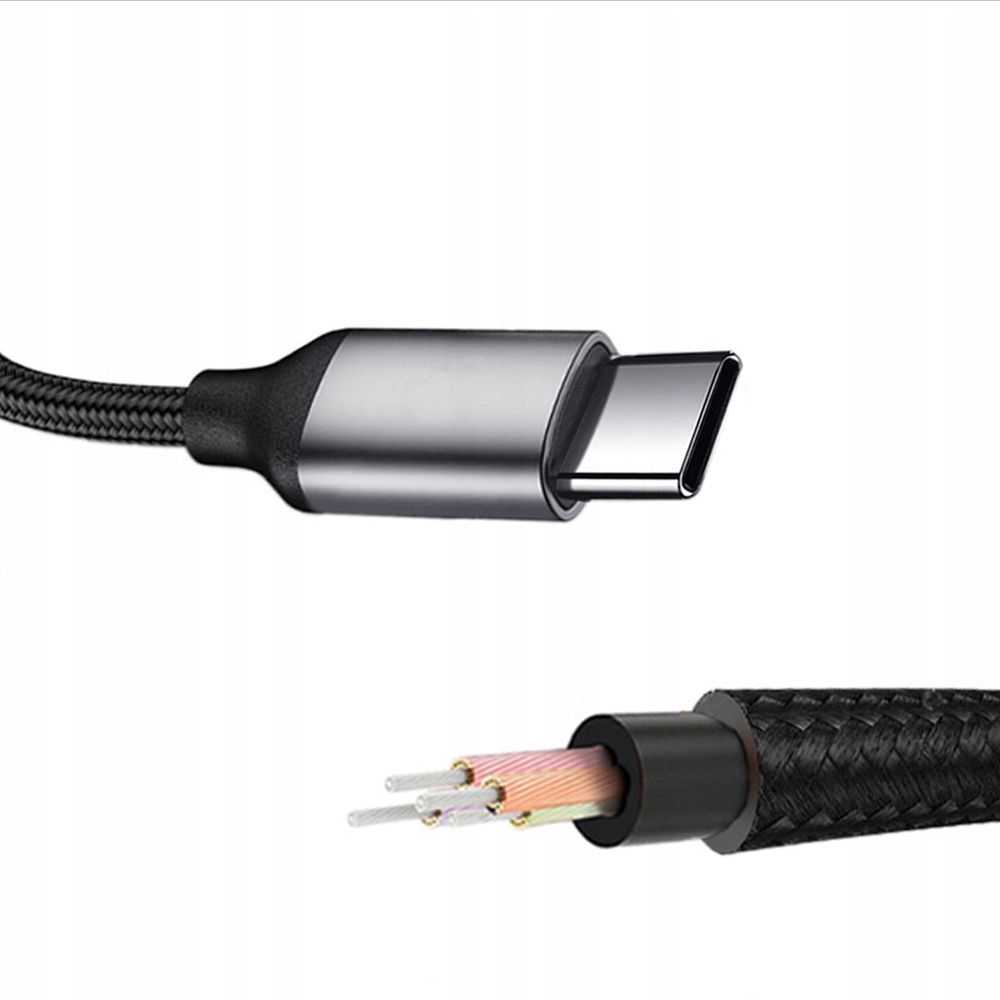 KABEL PRZEWÓD ADAPTER PRZEJŚCIÓWKA AUDIO USB-C do MINI-JACK 3,5 MM 100CM Marka Inna