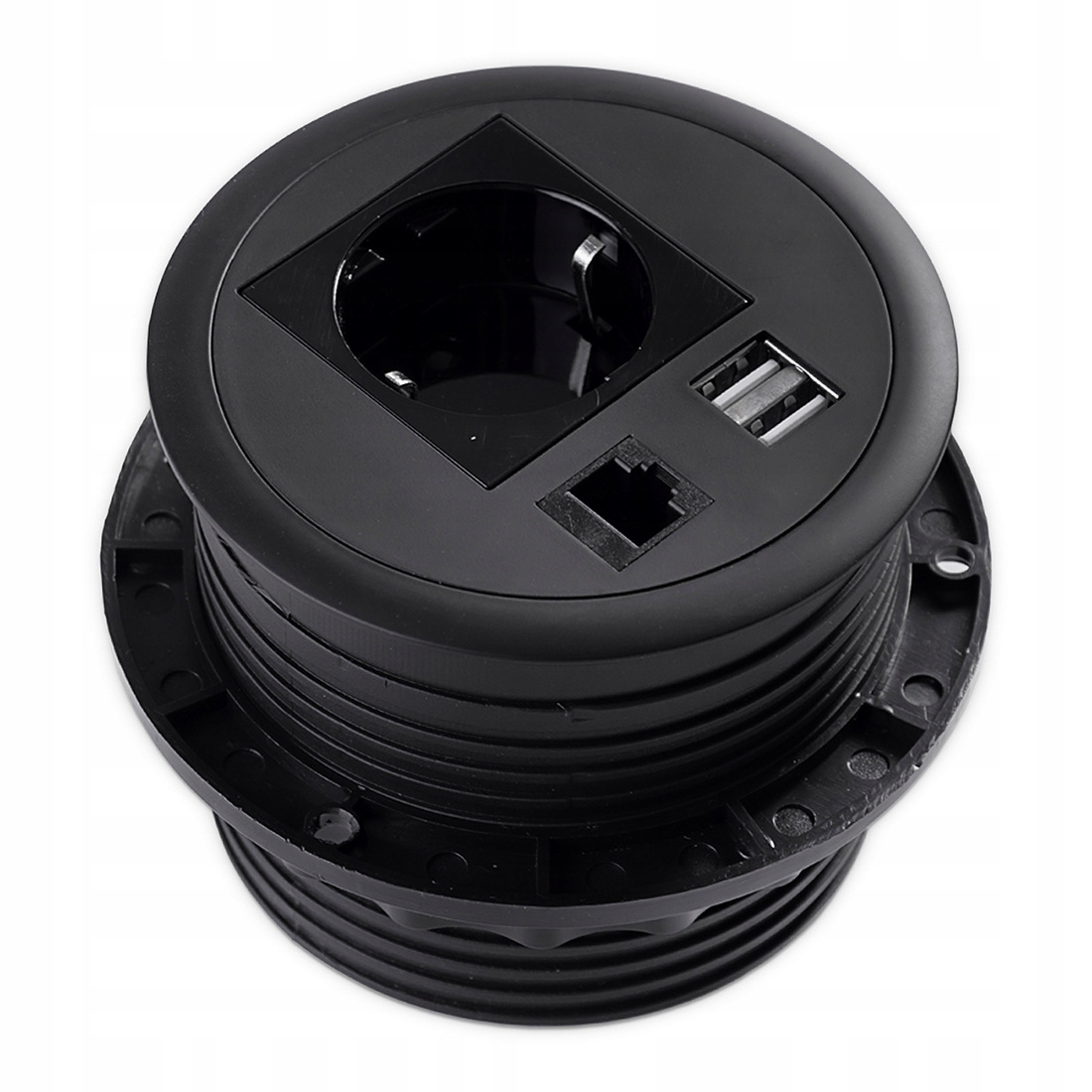 Kulatá stolní zásuvka Spacetronik SPS-R1D4B