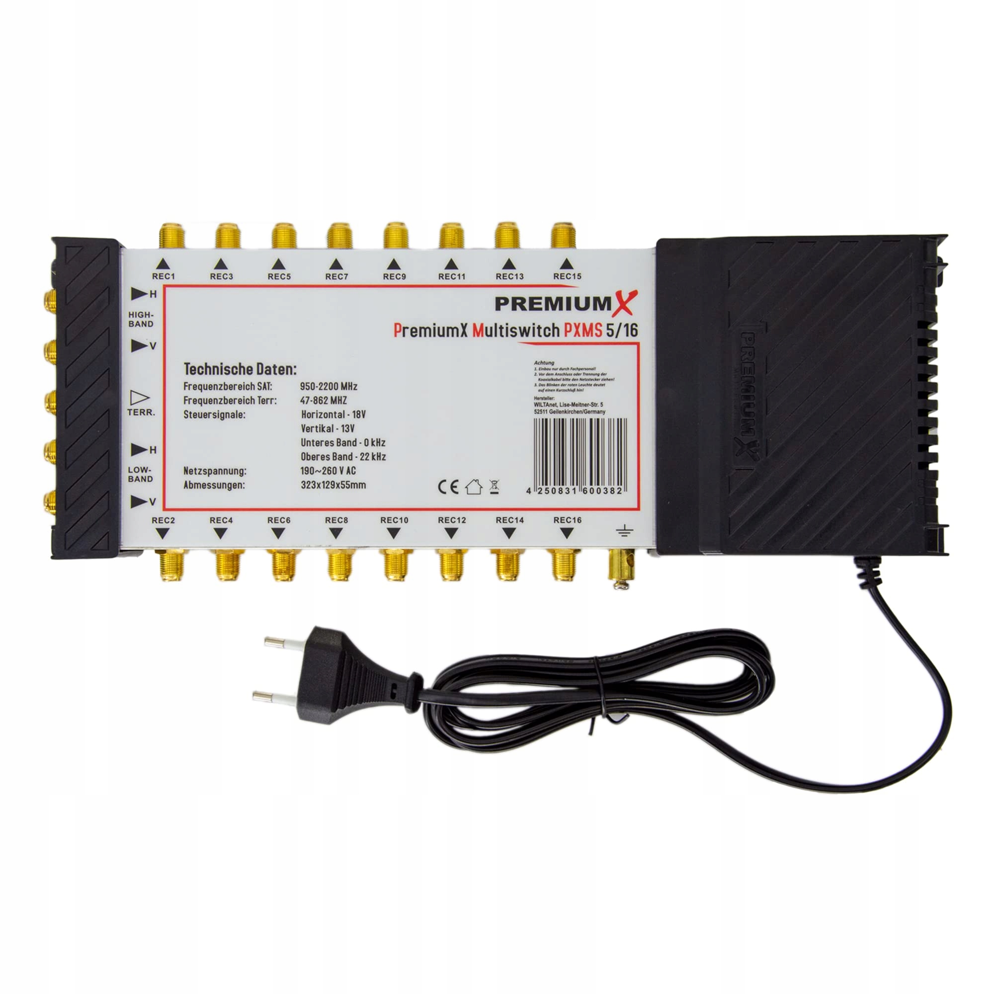 MULTISWITCH PREMIUM X PXMS 5/16 Z ZASILACZEM MULTISWITCH 1 SAT