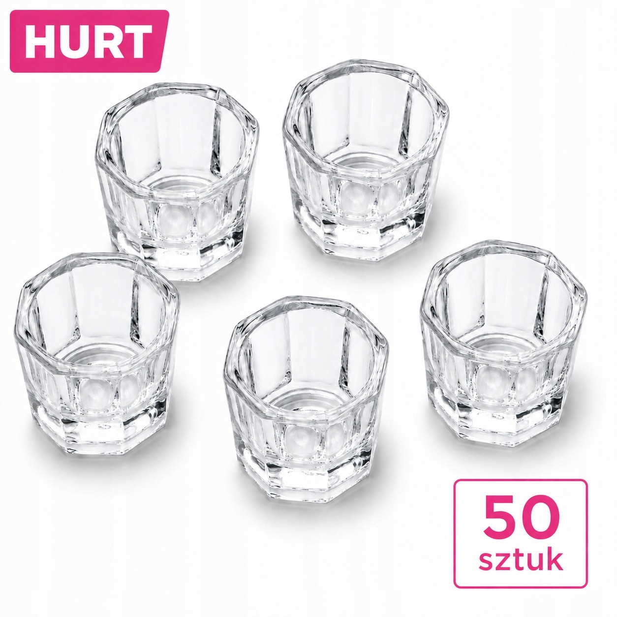 50 ks Skleniček na hennu/pigment ForMe, průhledný Velkoobchod