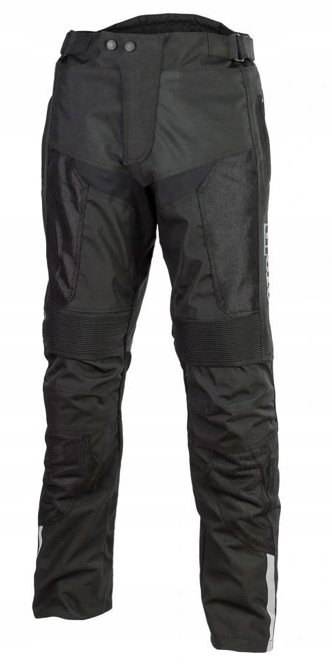 Motoid Spectrum Mesh Black Pánske Textilné Motocyklové Nohavice Čierne