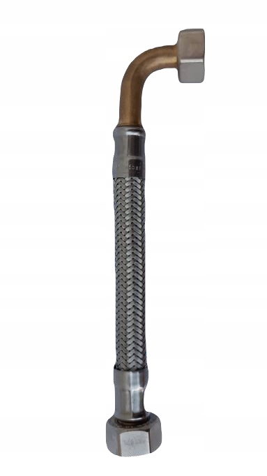 WĘŻYK-WĄŻ W OPLOCIE N-N KOLANKOWY 3/8''x3/8'' 80cm Marka Hydroflex