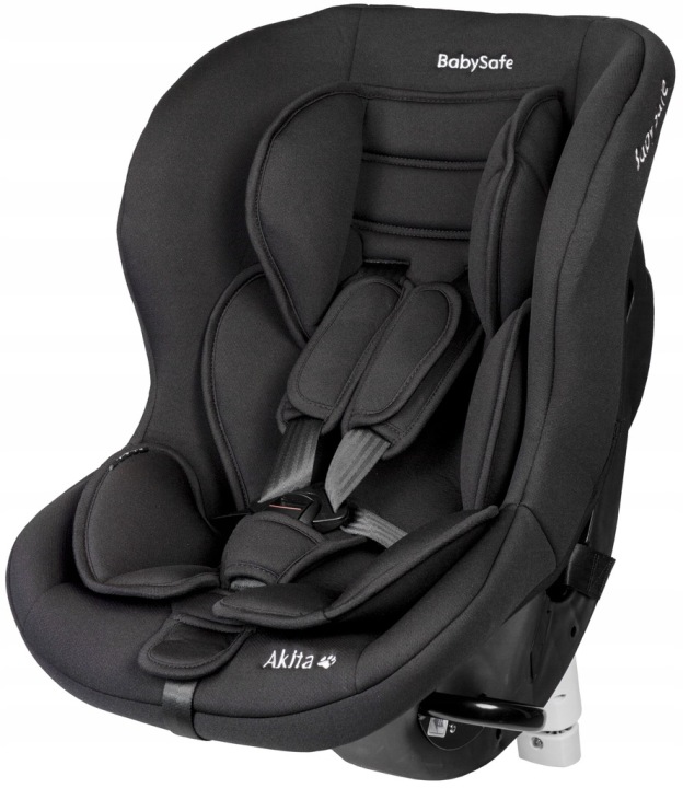Fotelik samochodowy z isofix Babysafe Akita 0-18kg, czarny